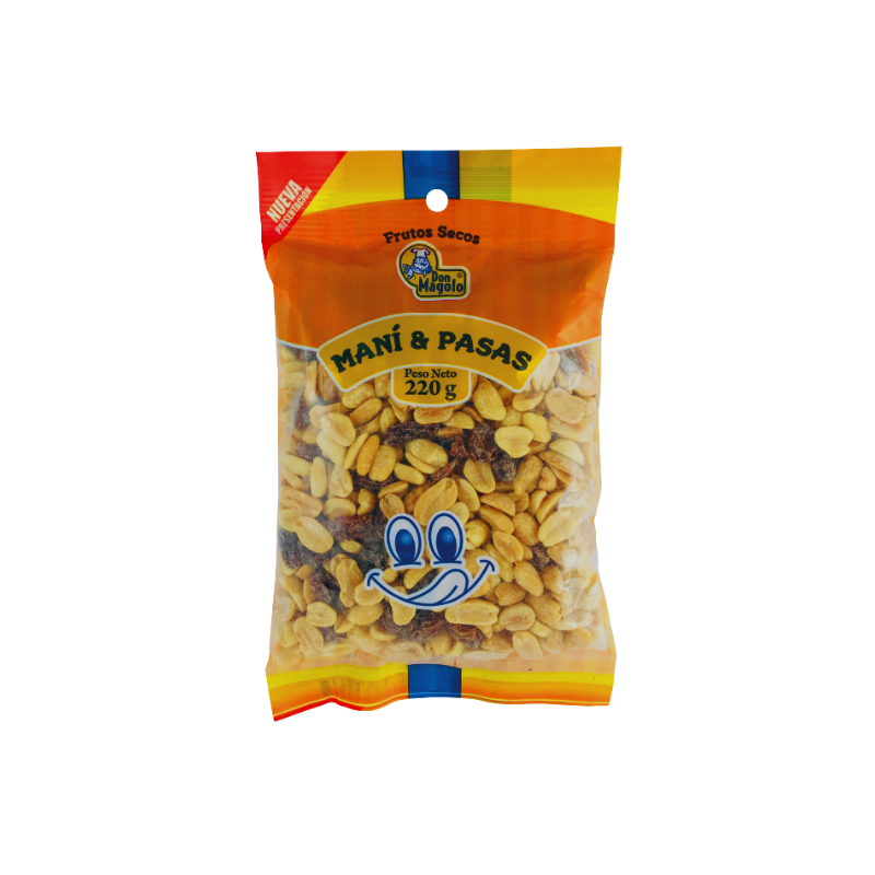 MANÍ Y UVAS PASAS 220G